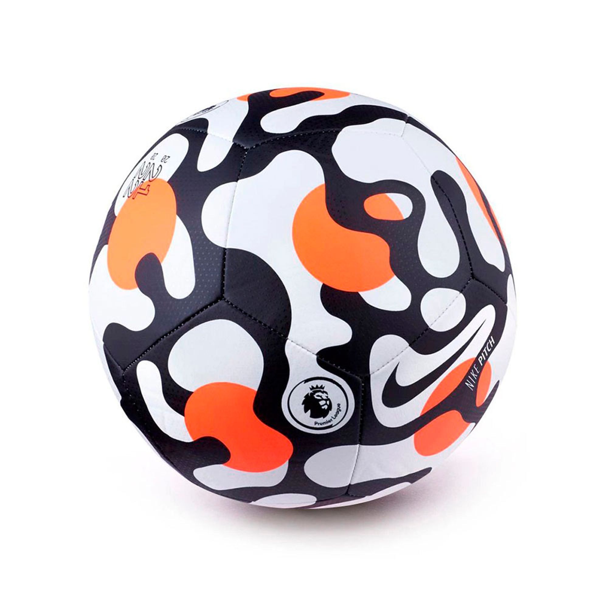 Nike 2021 22 Premier League Strike Soccer Ball White Orange Black