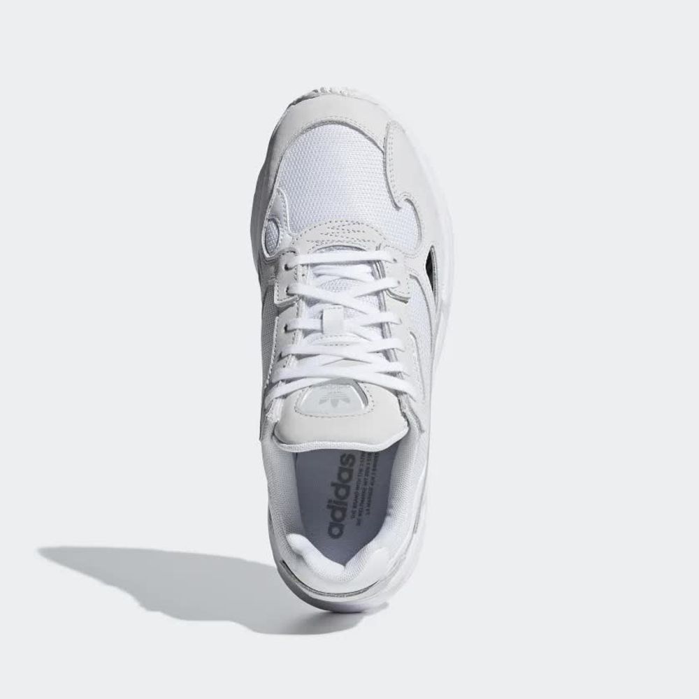 adidas falcon total white